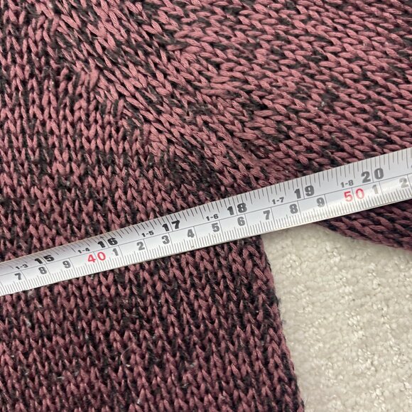 JDY Jacqueline De young Crochet knitted long sleeve Wine Red Jumper Women Sz M - Picture 8 of 14